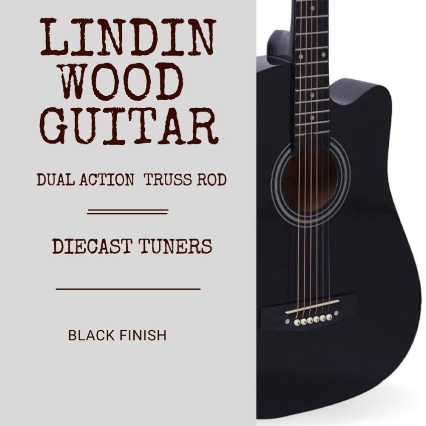 Kaspar 38C Acoustic Guitar Linden Wood Linden Wood Right Hand