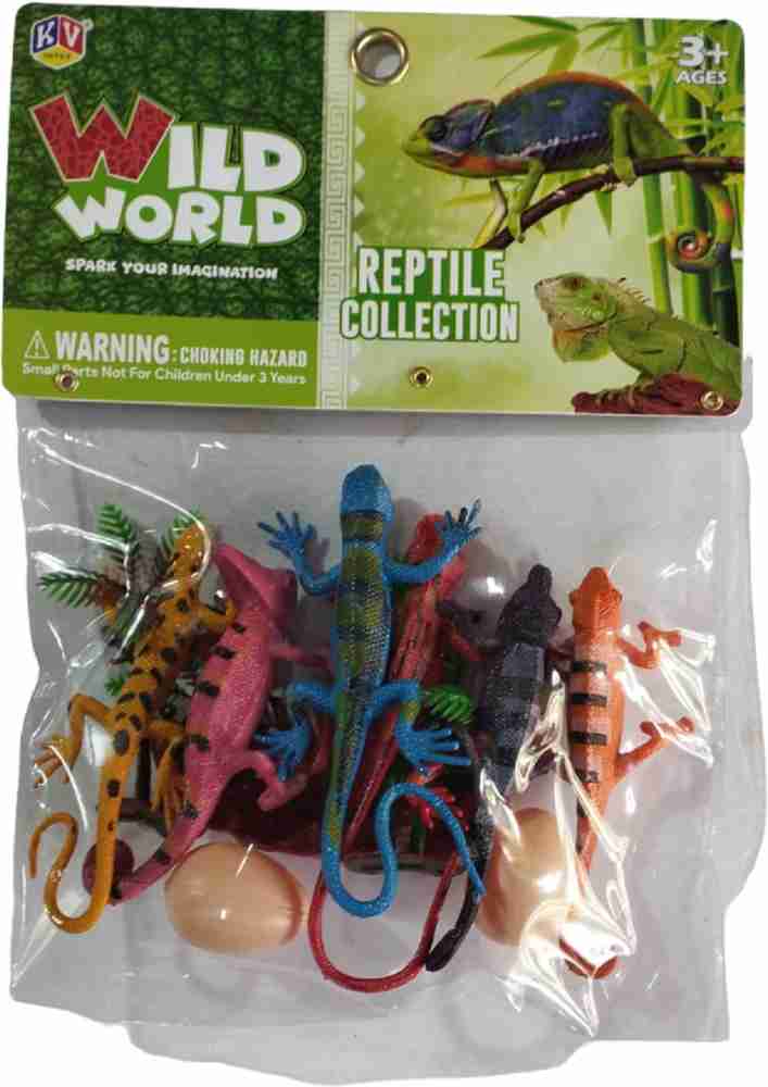 WHITE POPCORN Reptile Toys for Kids With Eggs