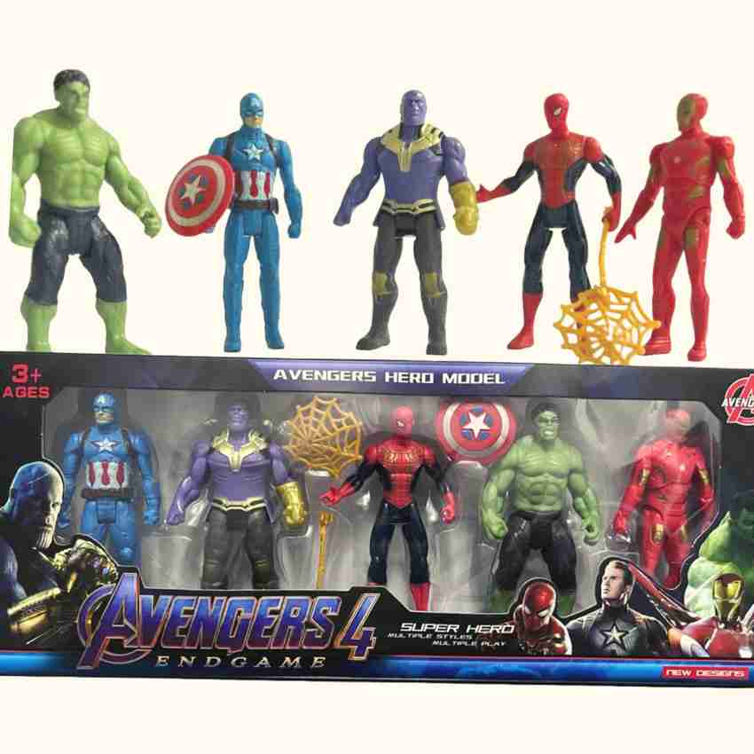 ZN STORE Marvel Avengers EndGame Action Figure Toy Set for kids. Multicolour Marvel Avengers EndGame Action Figure Toy Set for kids. Multicolour Buy Avengers toys in India. shop for ZN STORE products