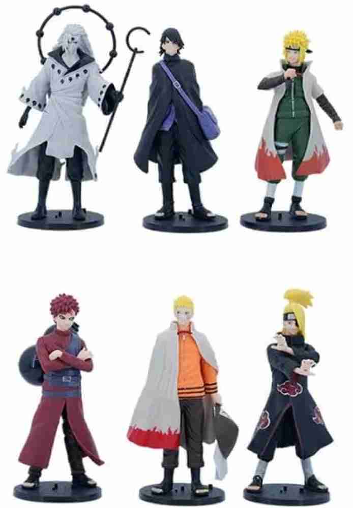 ETERSTARLY Set of 5 Naruto Anime Action Figures Sakura Sasuke Itachi Obito  Gaara PVC Toys Model Figurine Collection Children Kid