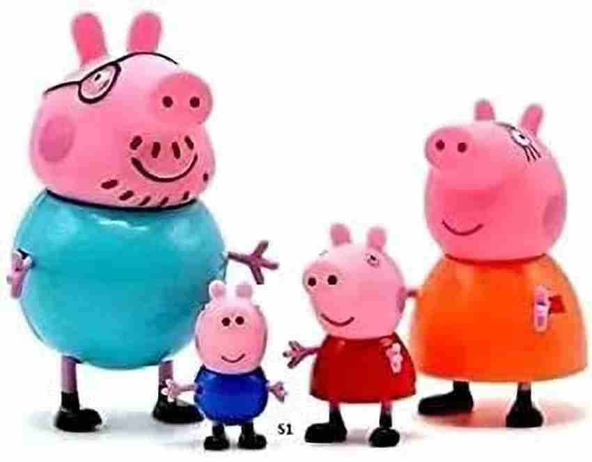 ASKY Papa Pig Family in Peppa Pig Set 0f 4 House Set in Toys for