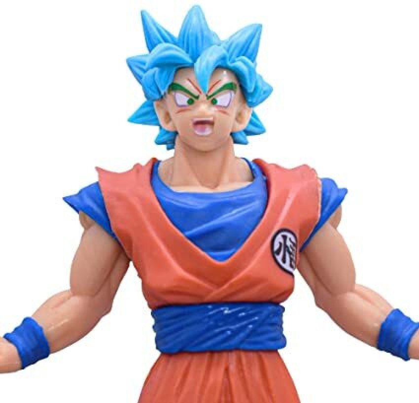 Dragon Ball Z Figurine Super Anime Model Saiyan Blue Goku Figures 18cm  Height Action Figure DBZ PVC Statue Collection Toy Figma