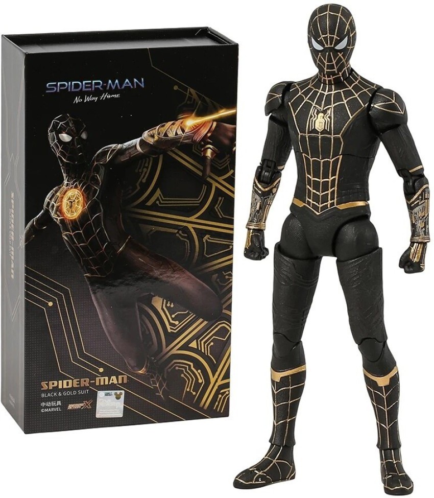 FOZZO-SK New Spider Man Black Suit Action Figure Accessories 