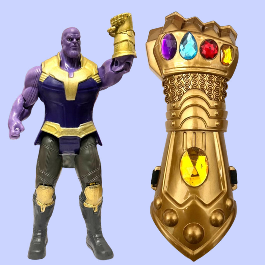 ZN STORE Avengers Action Figure Toy Set Thanos with Infinity
