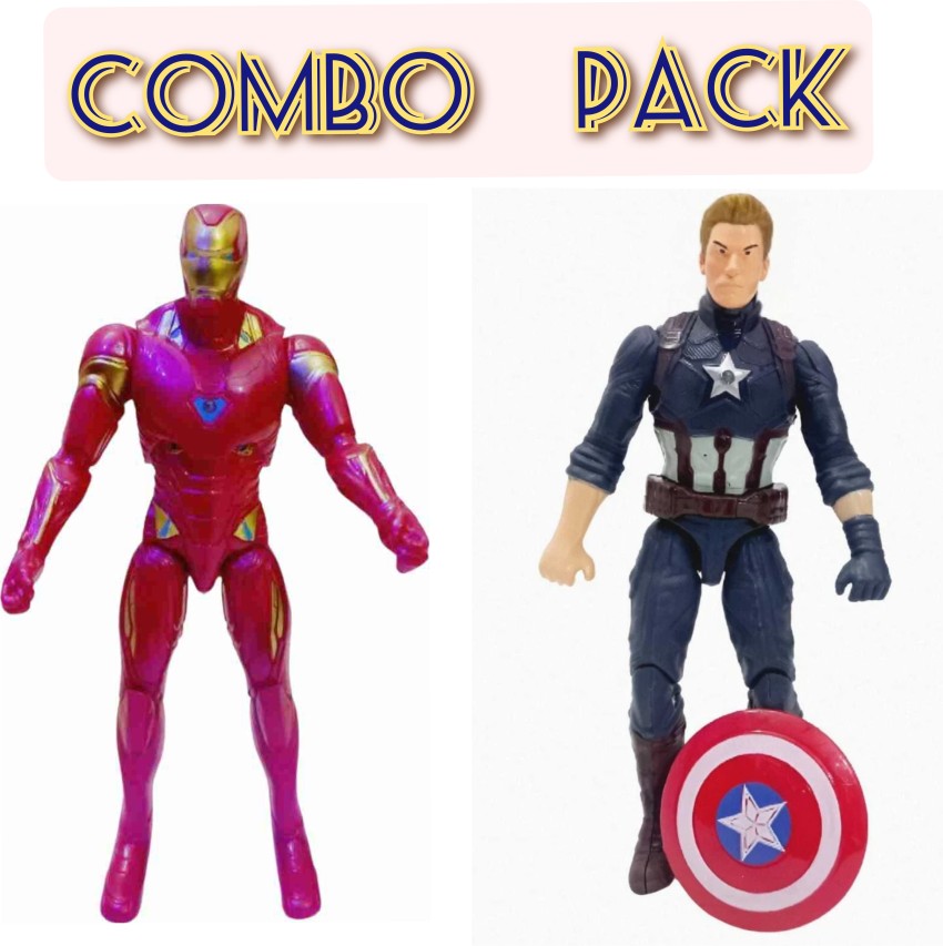 Iron Man & Captain America double pack costume for kids