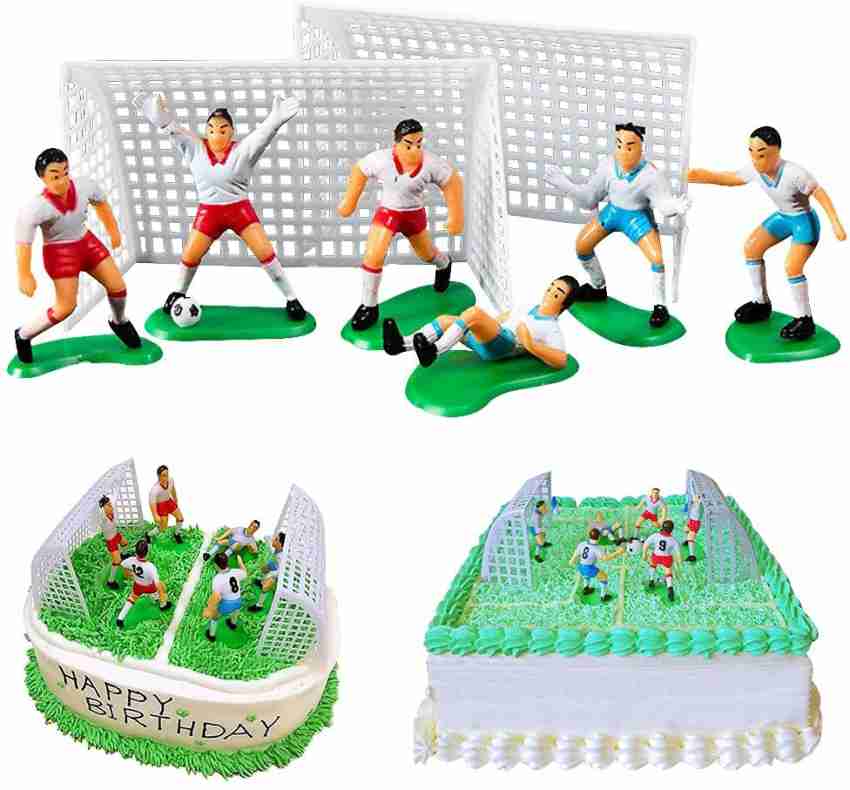 MARHABA TRADERS Football Cake Toppers Mini Figures Set Soccer Player  Cupcake Toppers Birthday - Football Cake Toppers Mini Figures Set Soccer  Player Cupcake Toppers Birthday . Buy Football players toys in India.