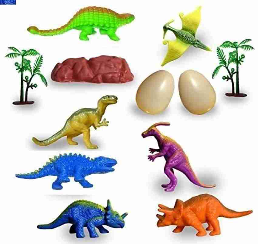 BONGERKING Dinosaur Toys for Kids Set of 7 Pcs Dino Toys for Boys