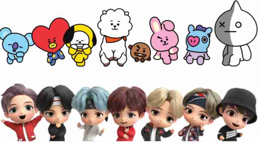 AS Store BTS BT21 Tinytan Bangtan Monitor Figure - Figurines