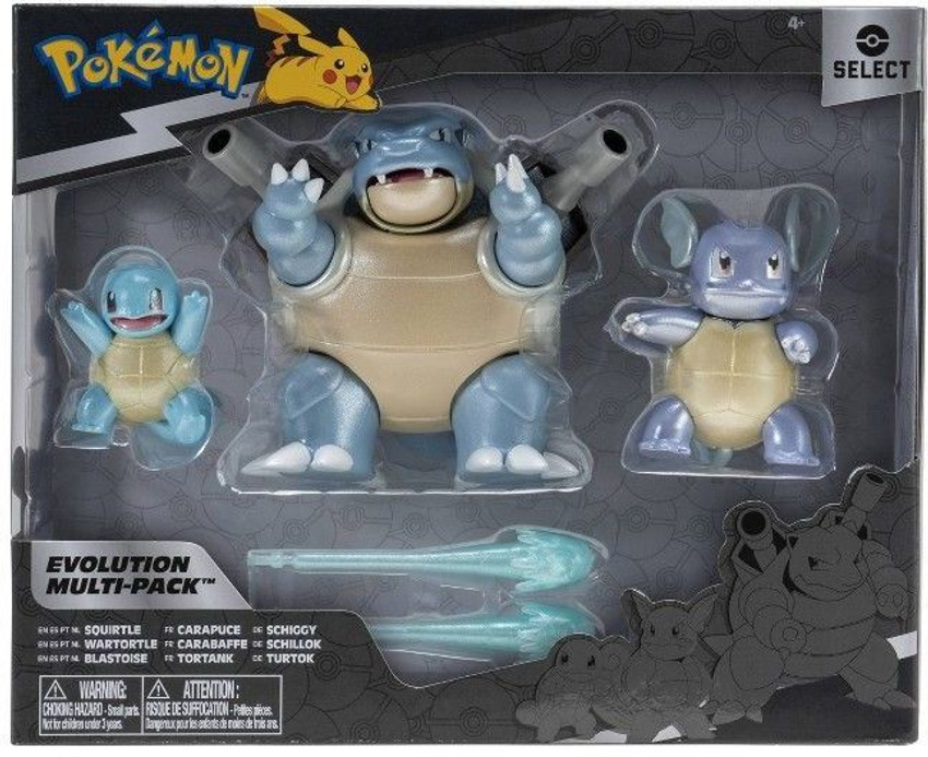 Pokémon Evolution Multi Pack Squirtle, Wartortle e Blastoise 3289