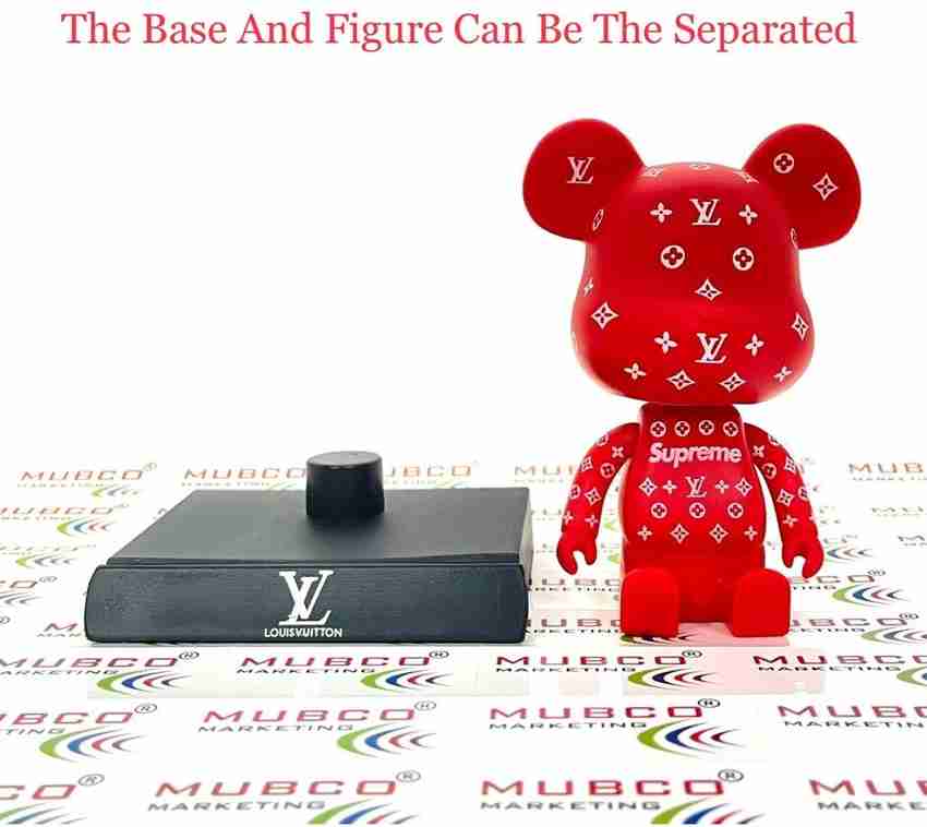 Mubco LV Bearbrick Bobble Head Figure Car Dashboard Decorations