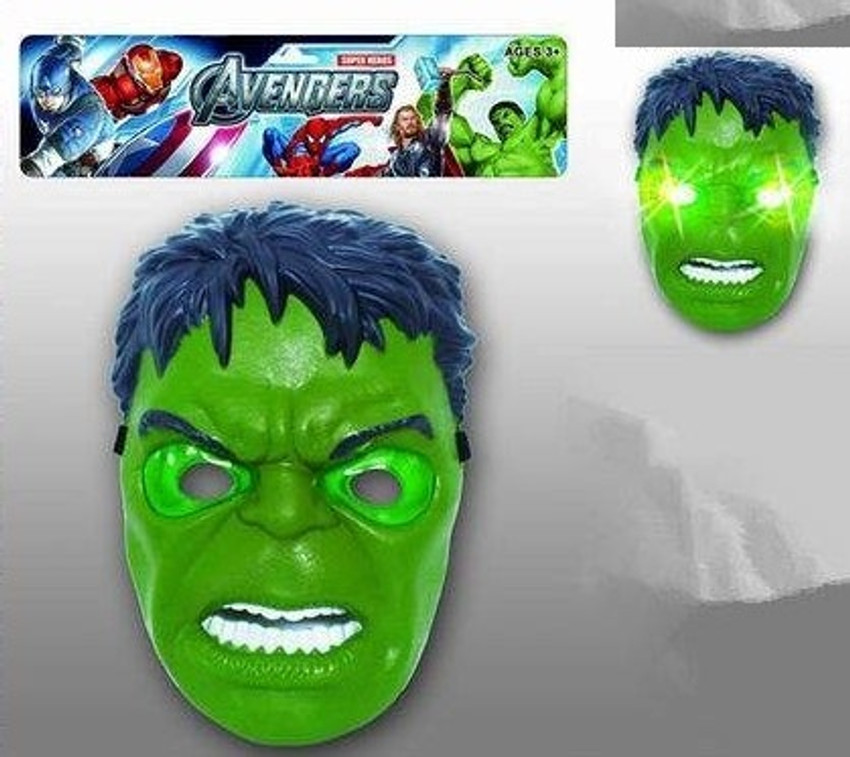 Zest4u Hulk Model Mask Half Helmet LED Light mask Toy for Kids Single pc Hulk Model Mask Half Helmet LED Light mask Toy for Kids Single pc Buy Hulk toys in India