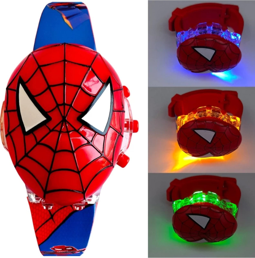 markif SPIDERMAN Digital Watch For Boys Girls Buy markif SPIDERMAN Digital Watch For Boys Girls Digital Glowing Watch for kids with Music Light and Sound Online at Best