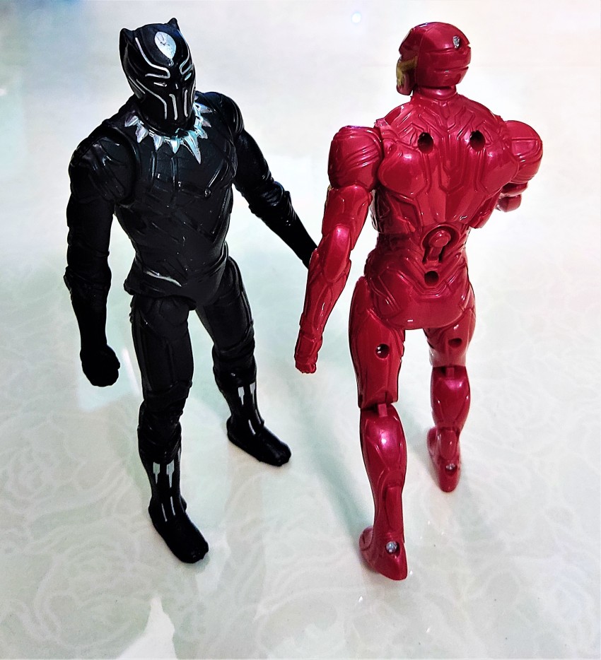 Black iron cheap man action figure