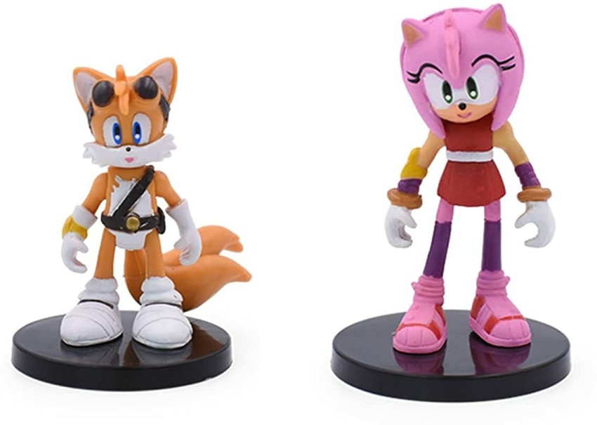 Sonic the hedgehog cake toppers figures Characters set of 6 Action