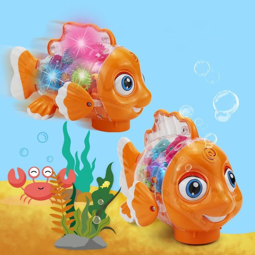 NOVOKART Cute Fish toy operated crawling jumping toys for kids