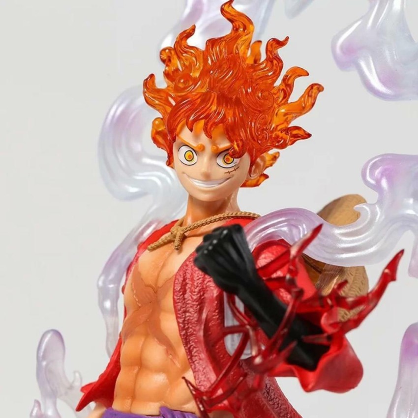 One Piece Luffy Gear 5 Anime Action Figure Sun God Nika Luffy