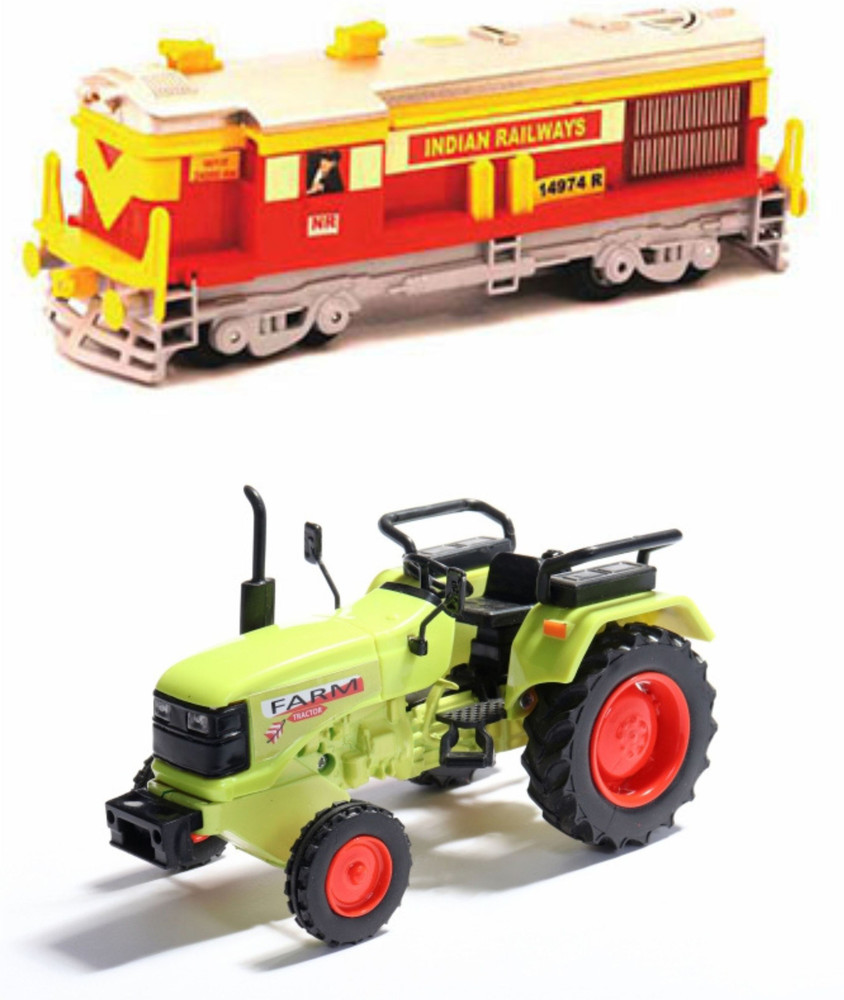 centy Farm Tractor Diesel Locomotive Engine Pull Back Action Toy