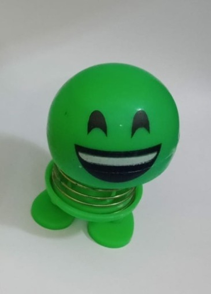 SANNO WORLD Smiley face spring doll green Smiley face spring