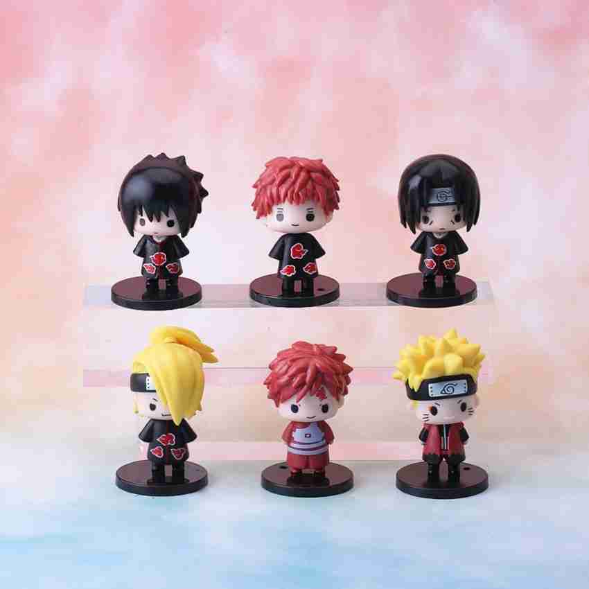 Kit 6 Mini Funko Pop Naruto C Montaria Bonecos Action Figure