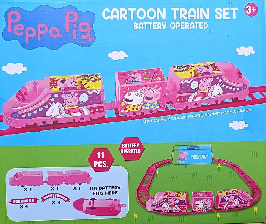 Pink electric train set sale