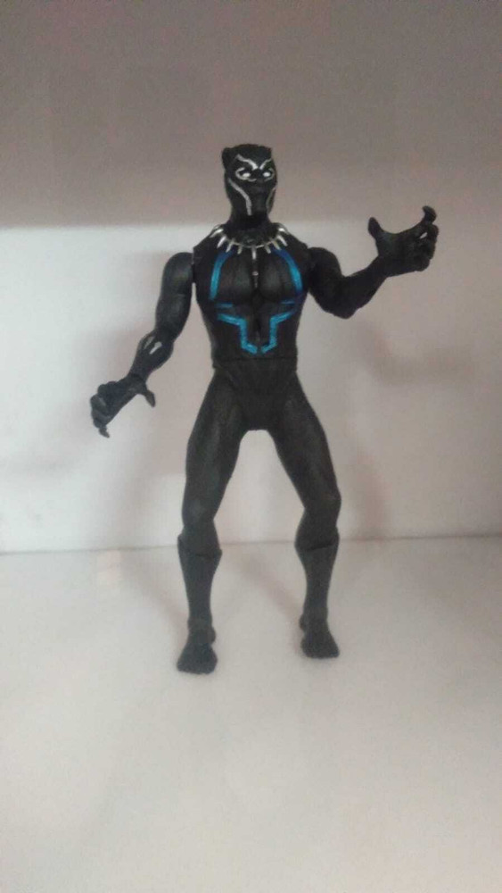 LitTOLS 12Inch Black Panther Action Figure Toys with Light and