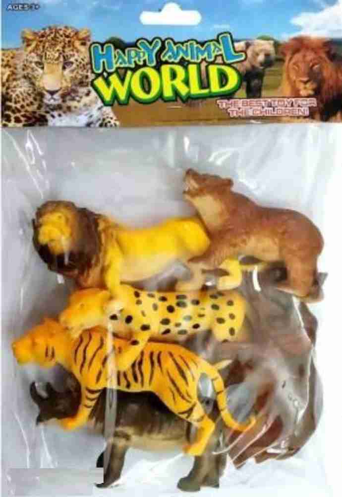 Zest4u Happy Animal World Wild Life Animals Toy Figure Set (6 Pcs) - Happy  Animal World Wild Life Animals Toy Figure Set (6 Pcs) . Buy Animal toys in  India. shop for