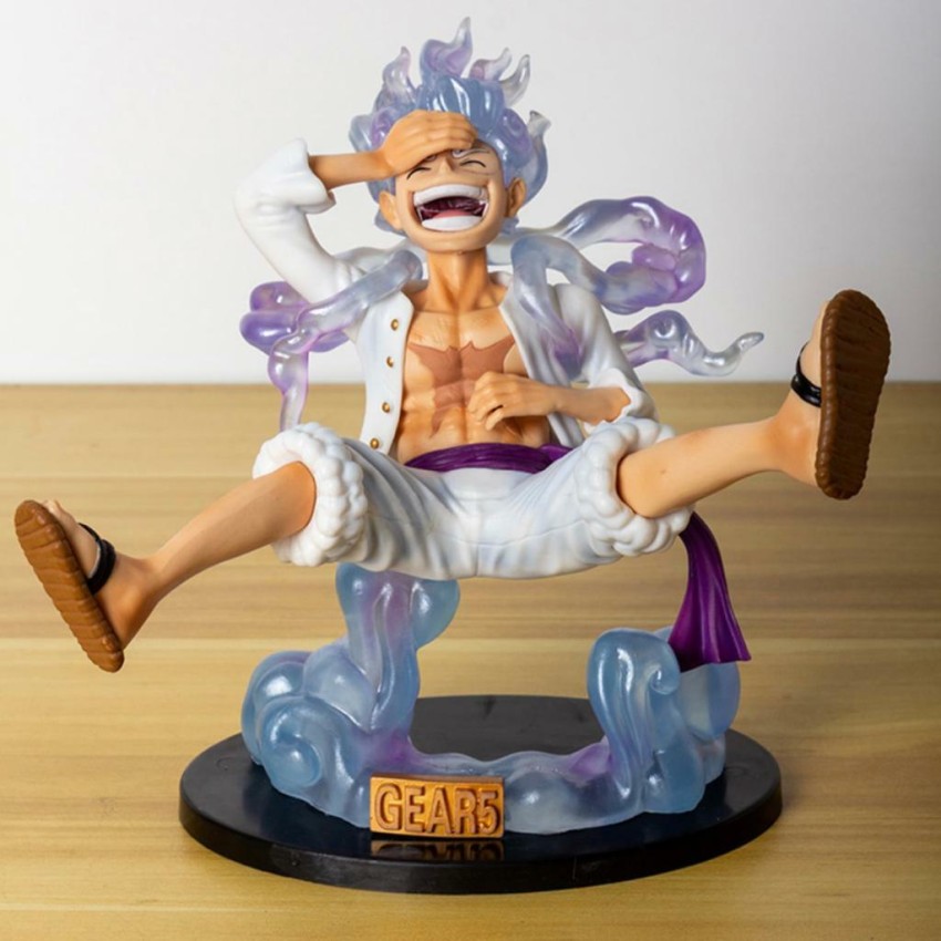 28cm One Piece Anime Luffy Gear 5 Figure Statue Nika Luffy Gear 5