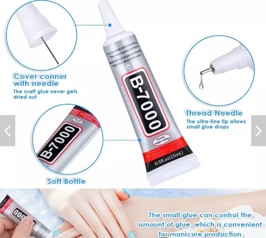 The Unique ® B7000 110ml Multipurpose Transparent Adhesive Glue For All  Kinds Of Work 1 Piece