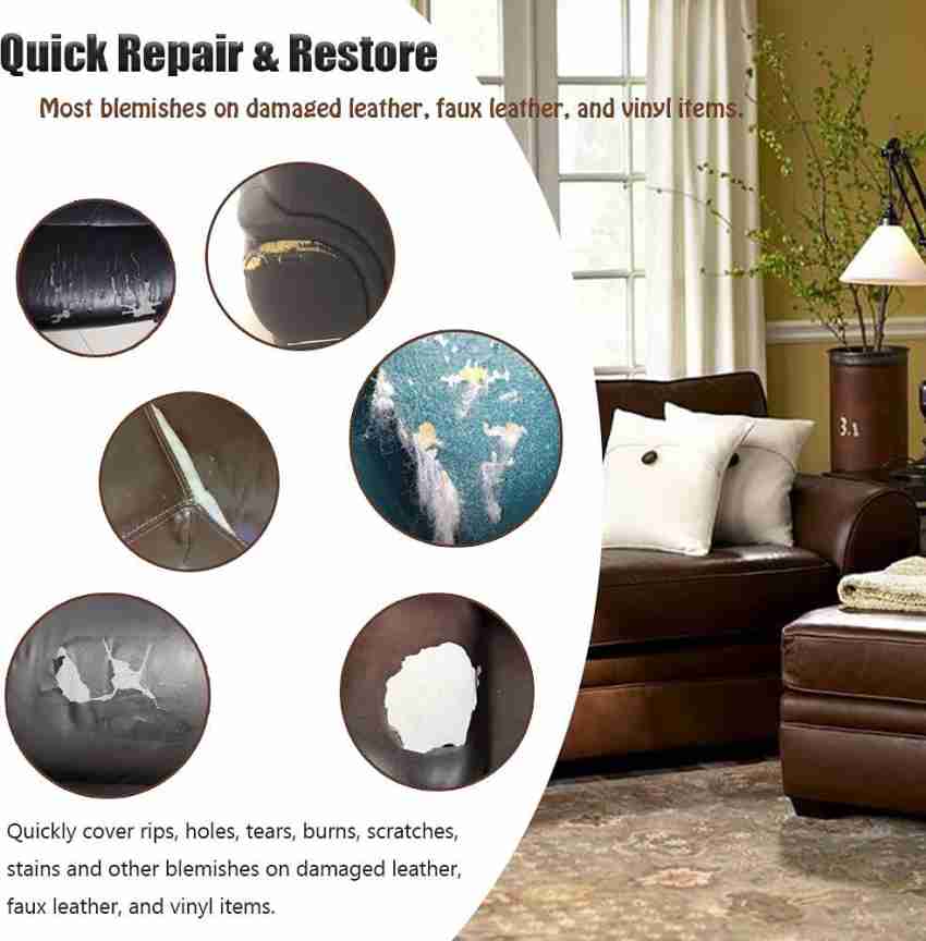 NewLy Liah Leather Repair Patch For Sofa, Chair, Car Seat & More