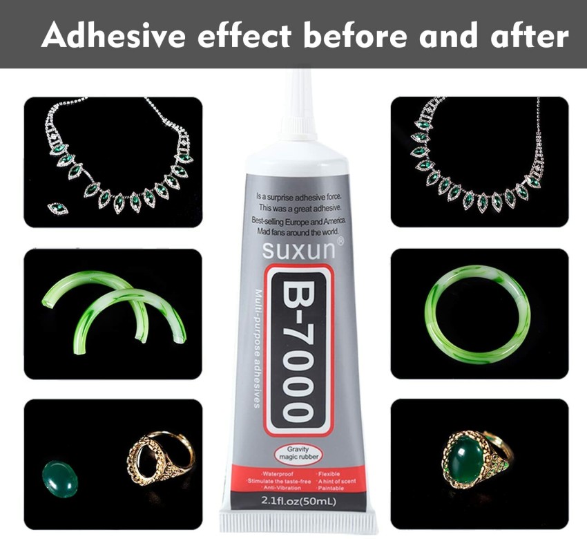 Fashion Crazz B-7000 50ml Multi-Function Transparent  Adhesive Resin, Toys, Bag, Flowers, Touch Screen Cell Phone Repair Adhesive  Glue - Resin, Toys, Bag, Flowers, Touch Screen Cell Phone Repair Adhesive  Glue