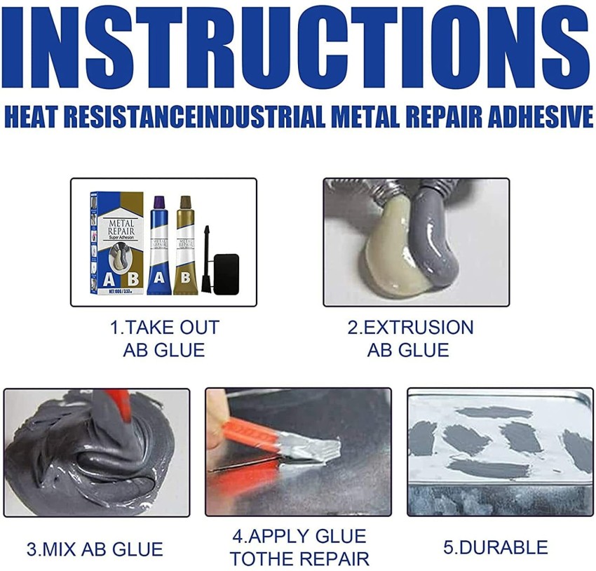 2 PCS All-Purpose Repair Glue Casting Repair Glue For Metal bonding Agent  Pastes