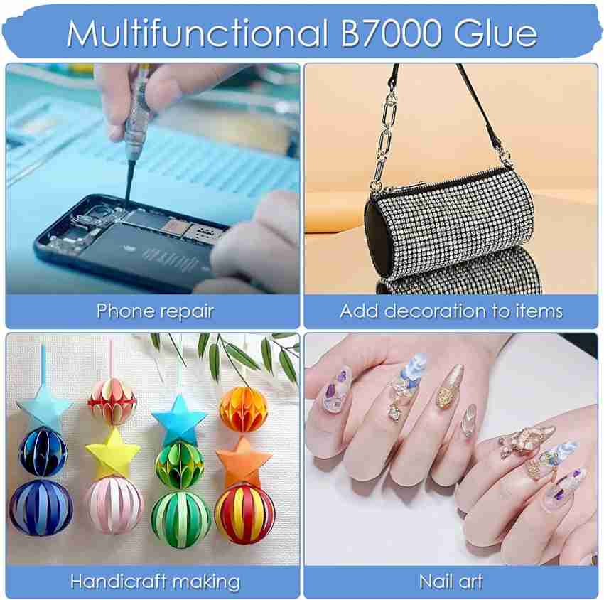 B-7000 Glue Strong Multi-Purpose Transparent adhesive (50ML) - Aari &  Embroidery Materials Online shop