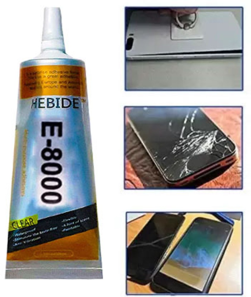 PACK OF 1 - E8000 Multi Purpose Waterproof Best Adhesive Strong White Glue  Gum For Phone Cover
