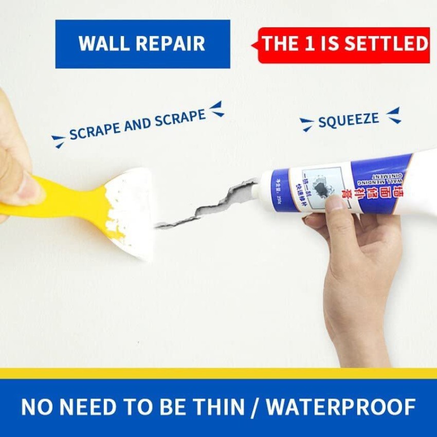 My Machine Wall Repair Paste Waterproof White Latex Paint Repair Wall  Crack-X10 Crack Filler Price in India - Buy My Machine Wall Repair Paste  Waterproof White Latex Paint Repair Wall Crack-X10 Crack