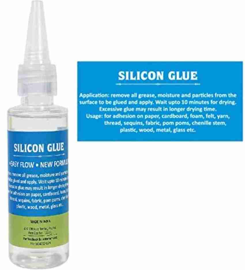 Clear Glue Craft Fabric Adhesive Liquid Silicone Glue Silicon Liquid Dries  Clear