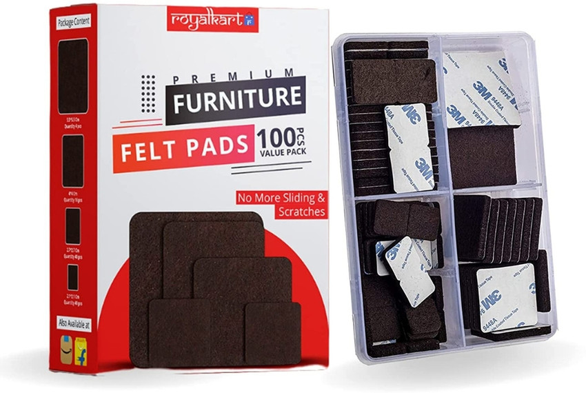 Royalkart Self Sticking Square Felt Pads Non Skid Floor Protector Furniture Pad Adhesive Price in India Buy Royalkart Self Sticking Square Felt Pads Non Skid Floor Protector Furniture Pad Adhesive onl...