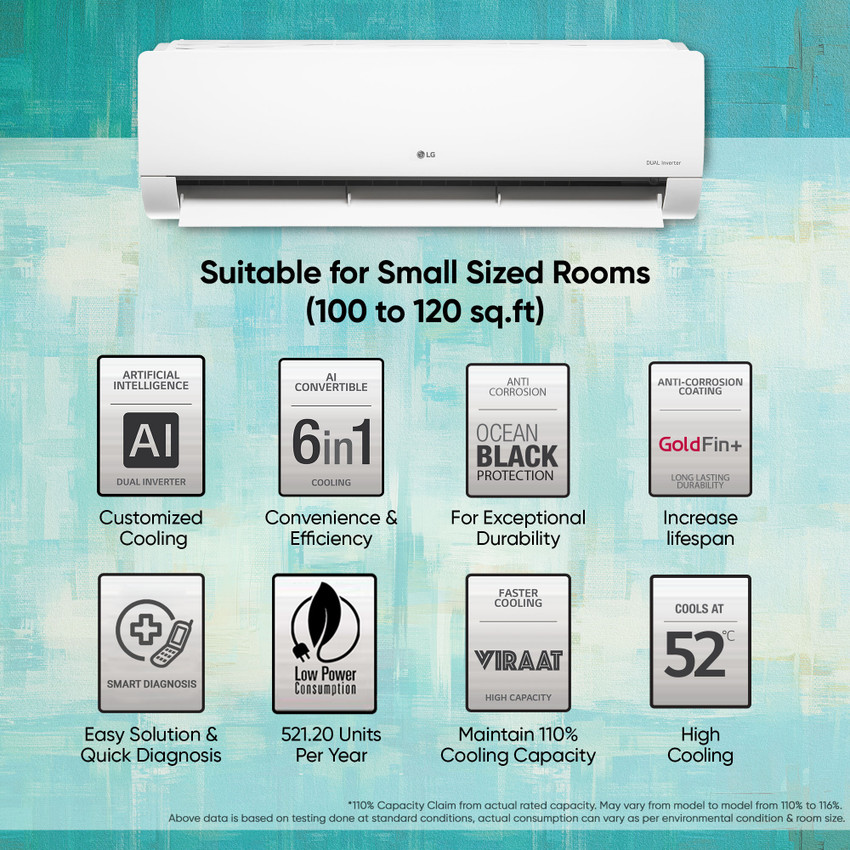 Buy LG AI Convertible 6-in-1 Cooling 2024 Model 1 Ton 3 Star Split Inverter 2 Way Swing, HD Filter with Anti-Virus Protection with VIRAAT Mode & ADC Sensor AC - White Online at best Prices In India - Flipkart.com Buy LG AI Convertible 6-in-1 Cooling 2024 Model 1 Ton 3 Star Split Inverter 2 Way Swing, HD Filter with Anti-Virus Protection with VIRAAT Mode & ADC Sensor AC - White Online at best Prices In India - Flipkart.com