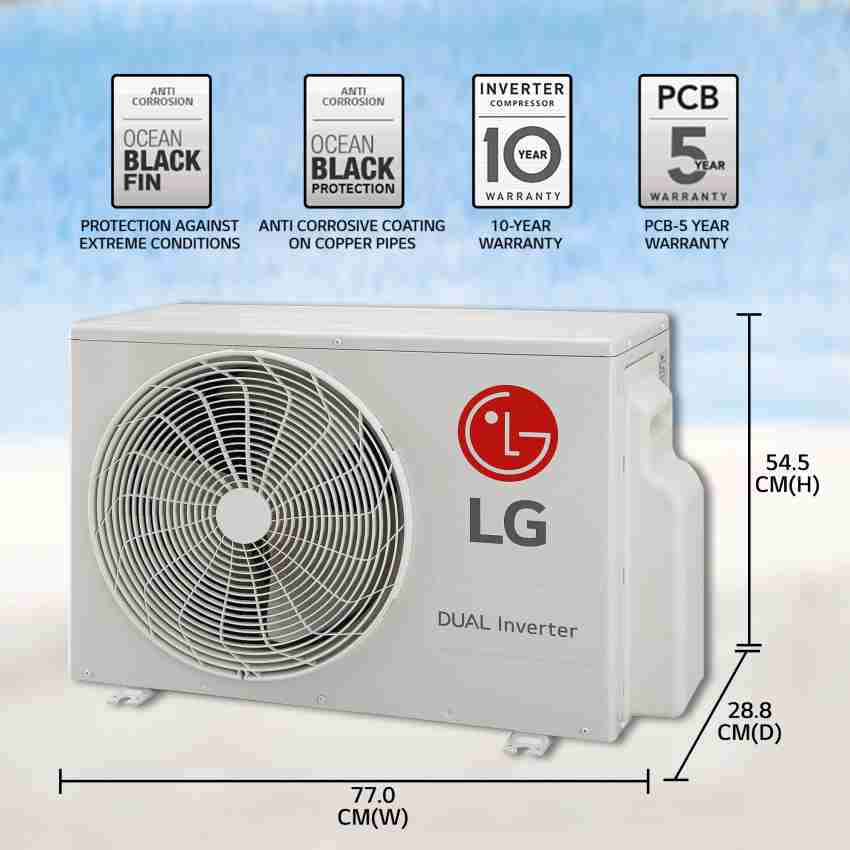 lg split ac outdoor unit price