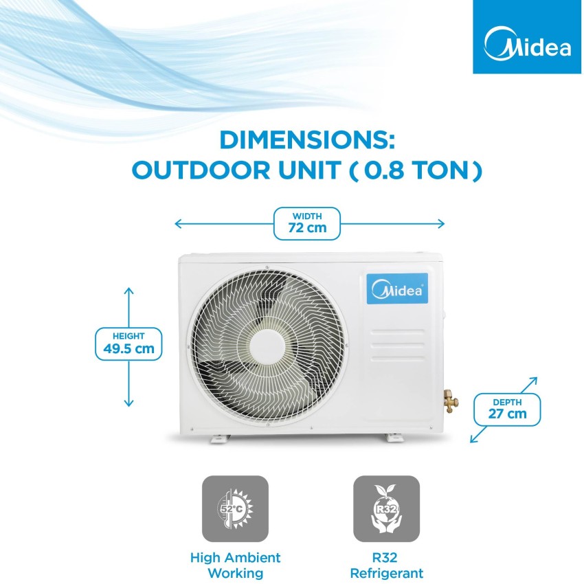 midea 0.75 ton window ac