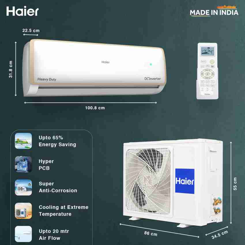 haier 1.6 ton inverter ac