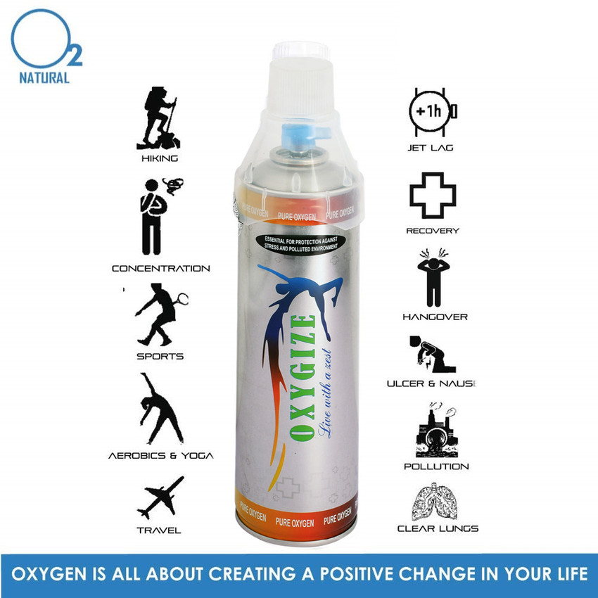 Oxygen outlet for hiking