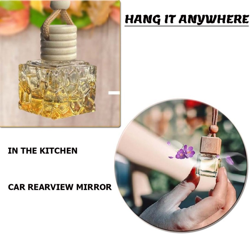 WINKCART Car perfume Essential Oil Hanging Glass Bottle for Car