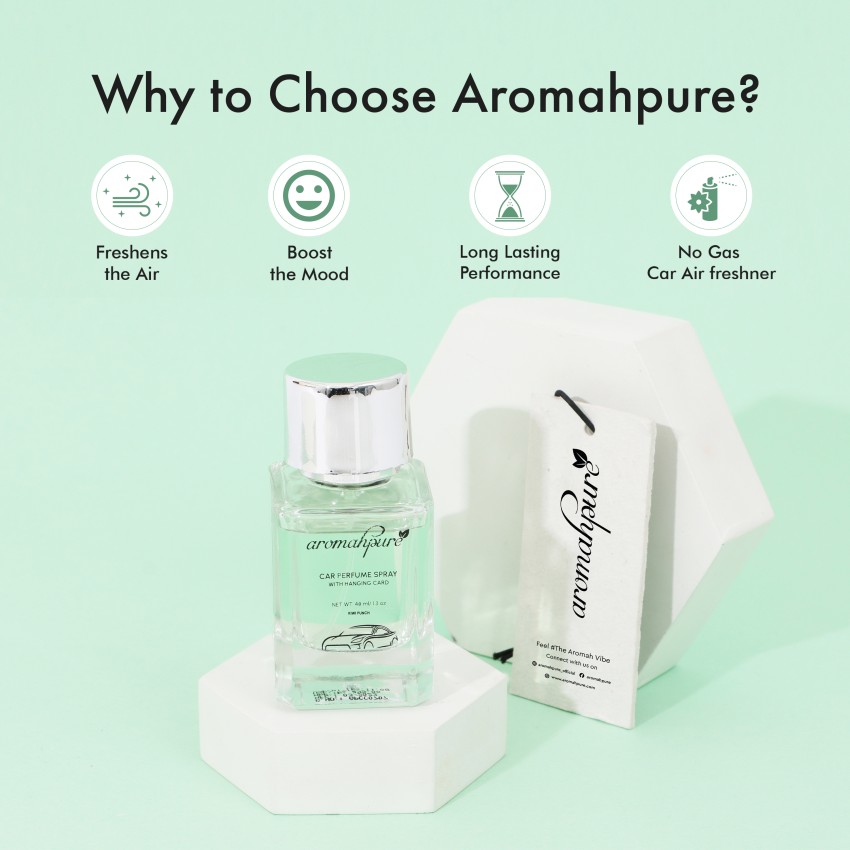 Aromahpure Premium Car Perfume with Hanging Card, Kiwi Fragrance Long  lasting Spray Price in India - Buy Aromahpure Premium Car Perfume with Hanging  Card