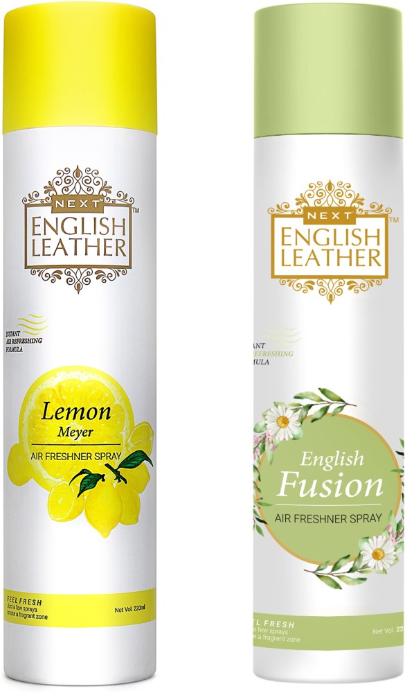 Next English Leather Rose and Sandal Combo No Gas Room Air Freshener Spray  - 200ml Each