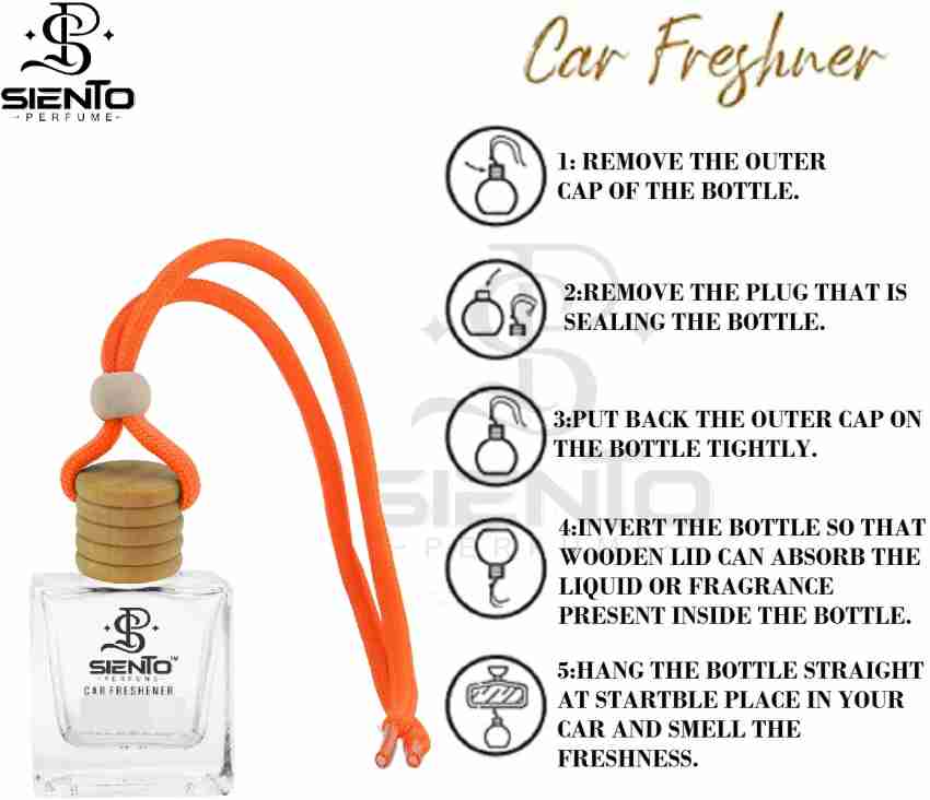 Bazuki Hanging Car Perfume 10Ml Alcohol Free Car Air Freshener For
