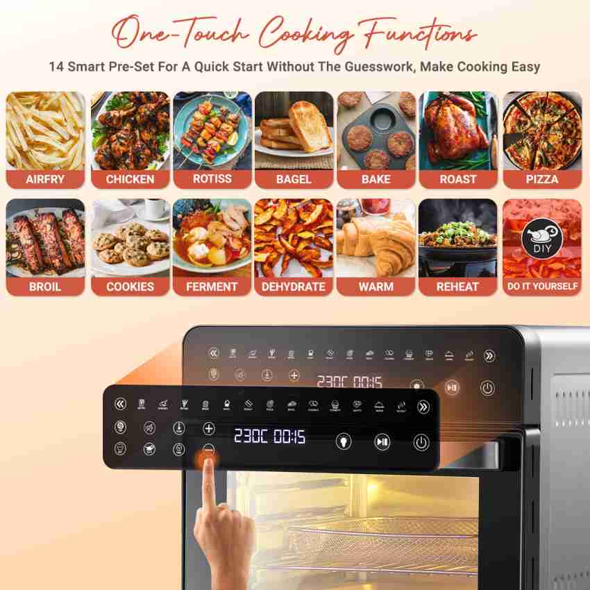 LEPL LAF526 Crispify Air Fryer Oven 14 L,1700 W, 16 Preset Programs