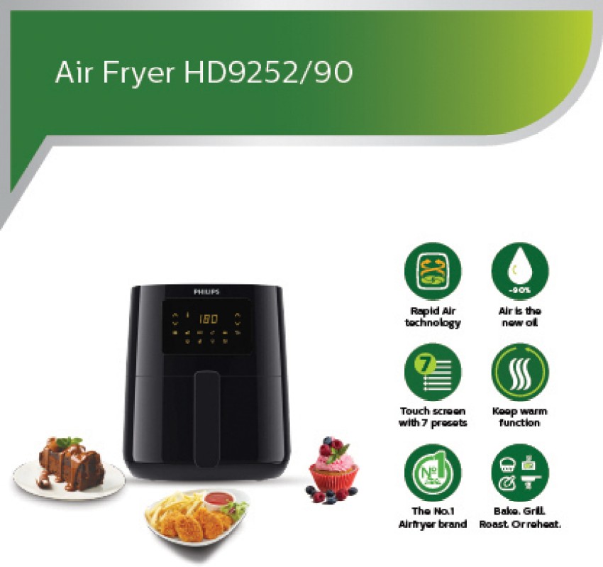 Philips HD9252/70 Digital Air Fryer with Touch Panel 4.1 Ltr