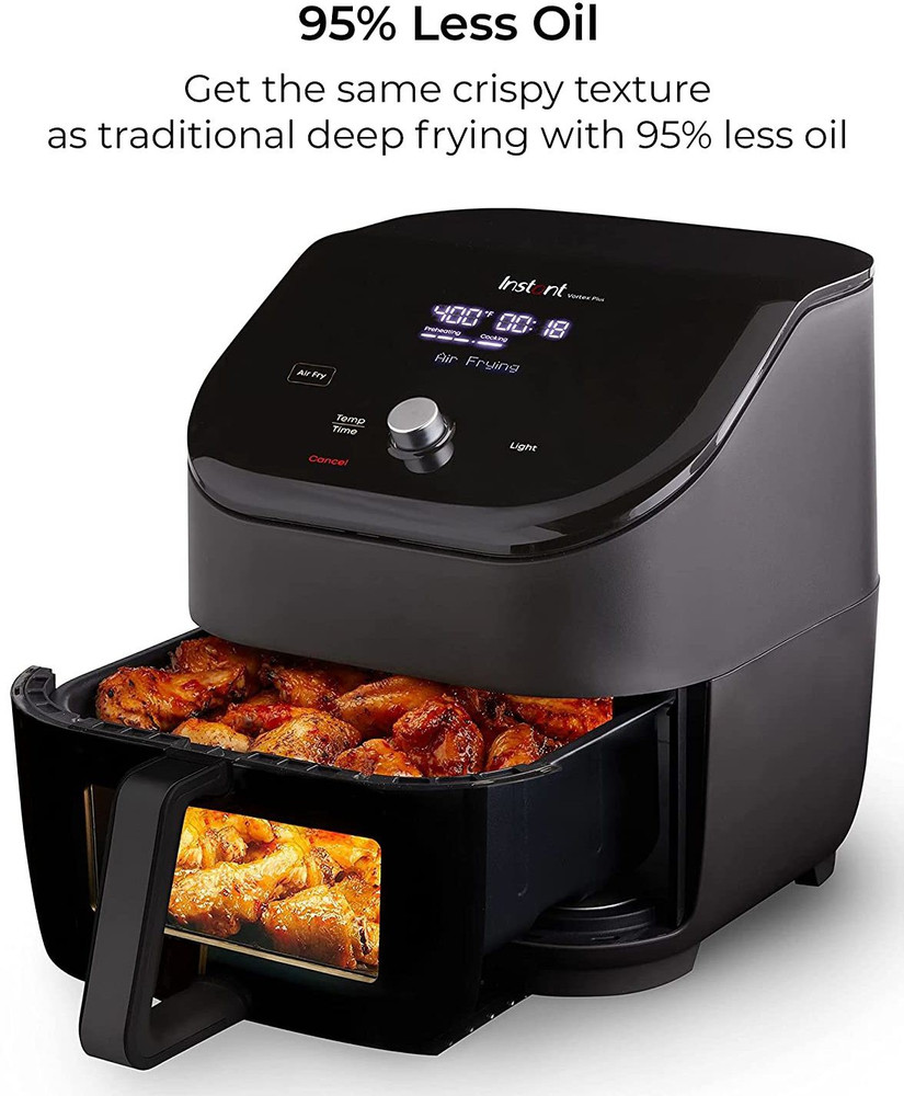Instant Pot Vortex 4 Qt ClearCook with Window Touch Panel Use 95
