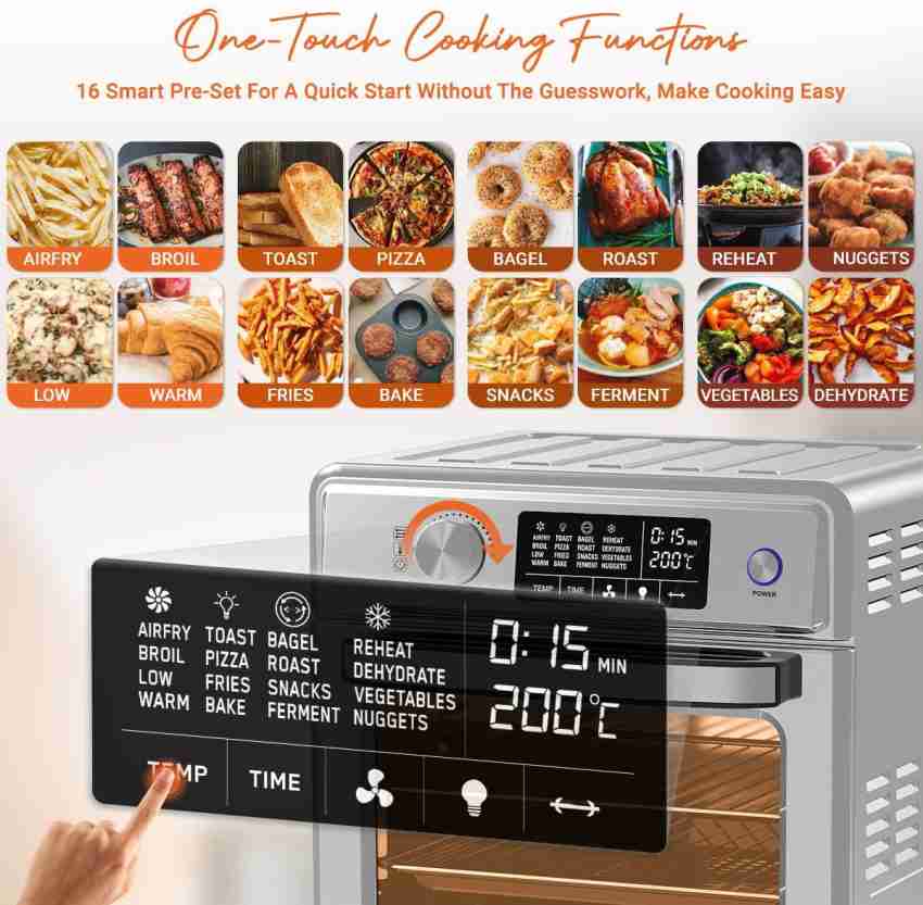 LEPL LAF526 Crispify Air Fryer Oven 14 L,1700 W, 16 Preset Programs