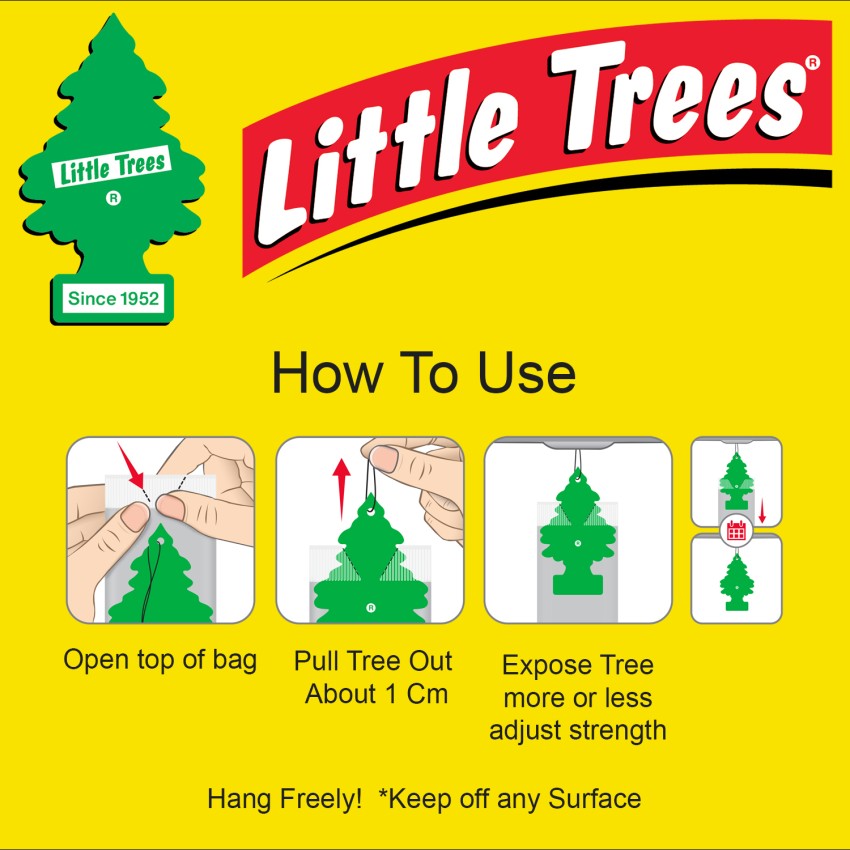 Little Trees Black Ice, Hang Air, (3 x 10.43 g) Car Freshener Price in India  - Buy Little Trees Black Ice, Hang Air